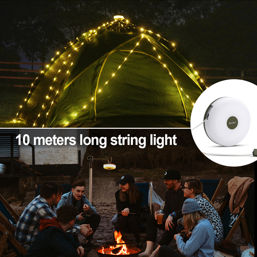 NexTool Camping Light Outdoor String Lights 10M Length IPX4 Waterproof  Atmosphere Led Light Garden Decoration Lamp